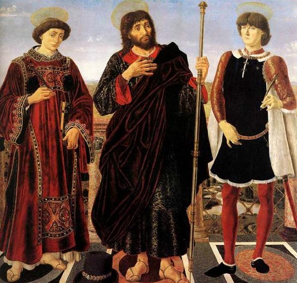 Pollaiuolo, Piero Altarpiece with Three Saints oil painting image
